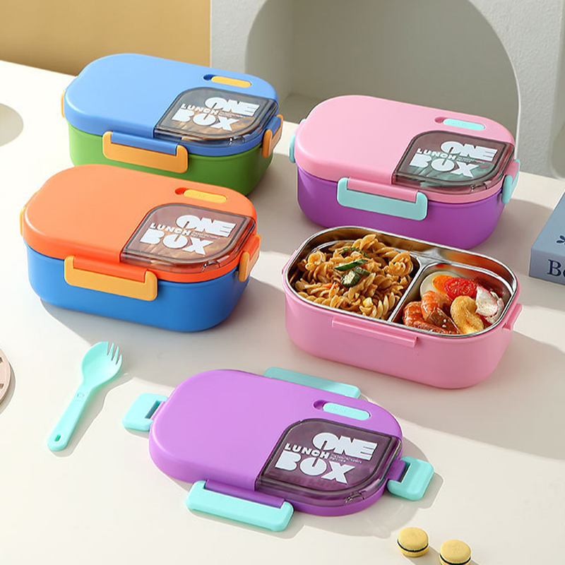 Food Storage Drawer Organizer - 304 Stainless Steel Compartment Bento Box