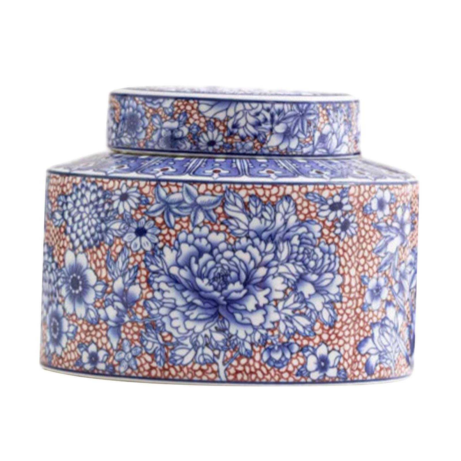Food Storage In Restaurant - Porcelain Tea Canister Portable Table Kitchen
