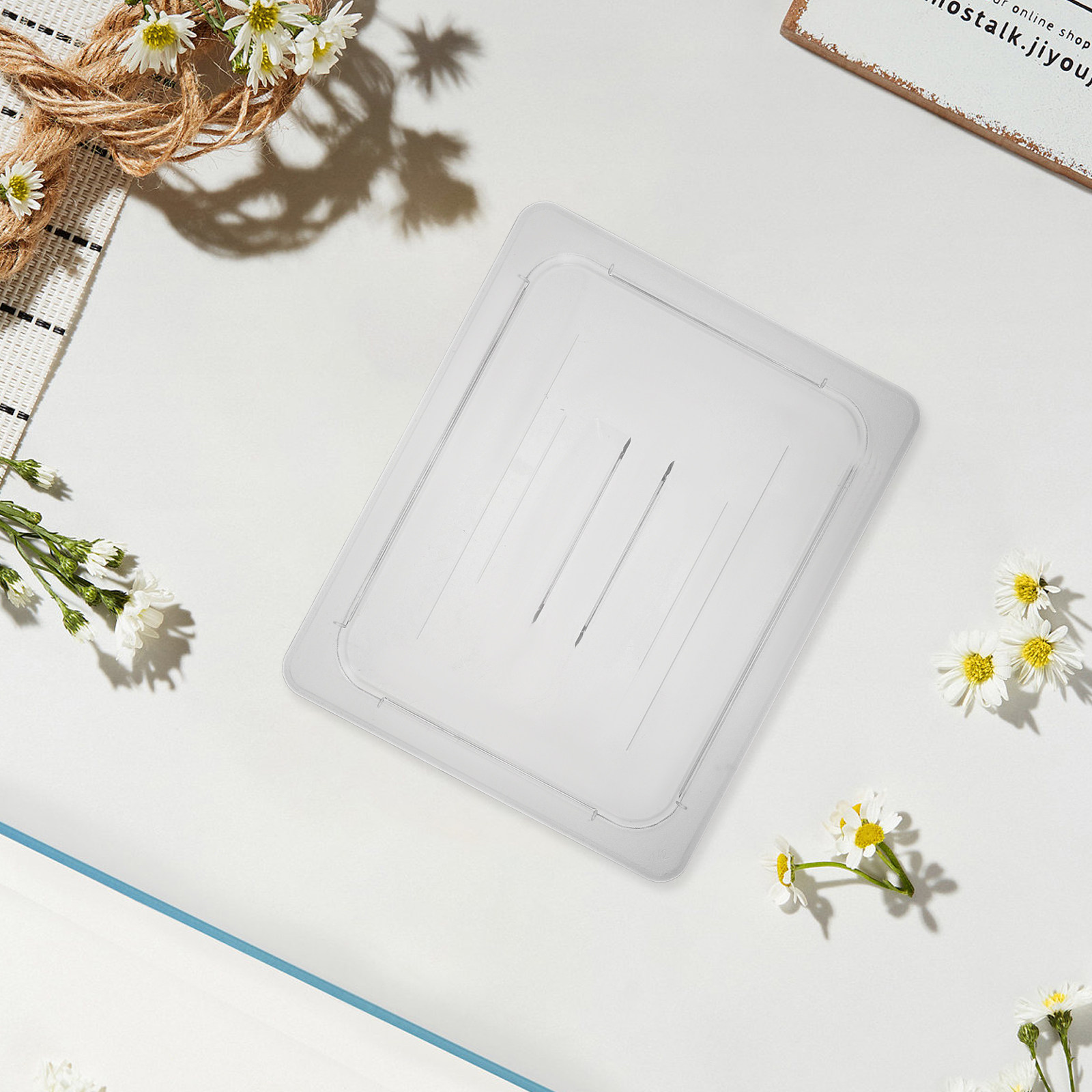 Food Storage In Restaurant - 2Pcs Transparent Plastic Hotel Pan Lid