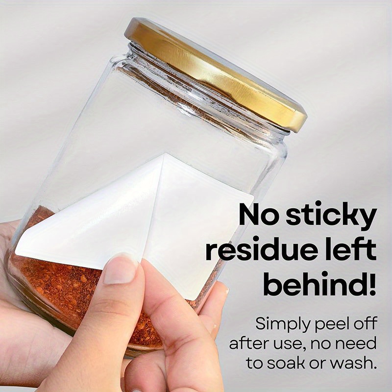 Food Storage Notes - 100pcs Waterproof and Removable Freezer Labels,