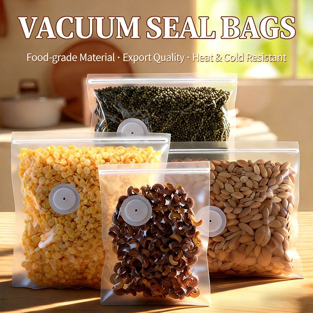 30pcs Reusable Vacuum Bags+1 C - огляд і ціна Food Storage Vacuum Seal Bags
