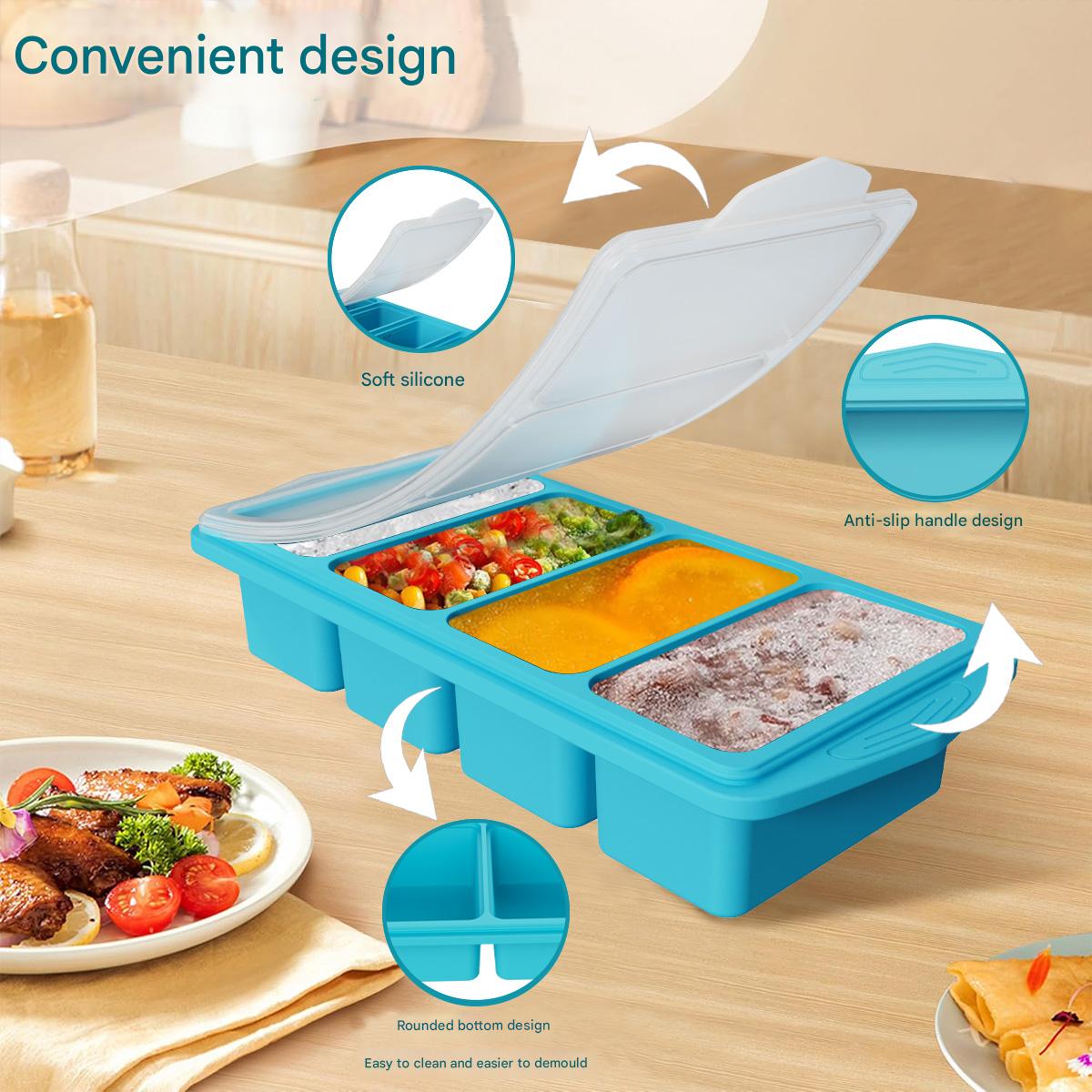 Large Silicone Ice Cube Mold w - огляд і ціна Xl Food Storage Containers With Lids