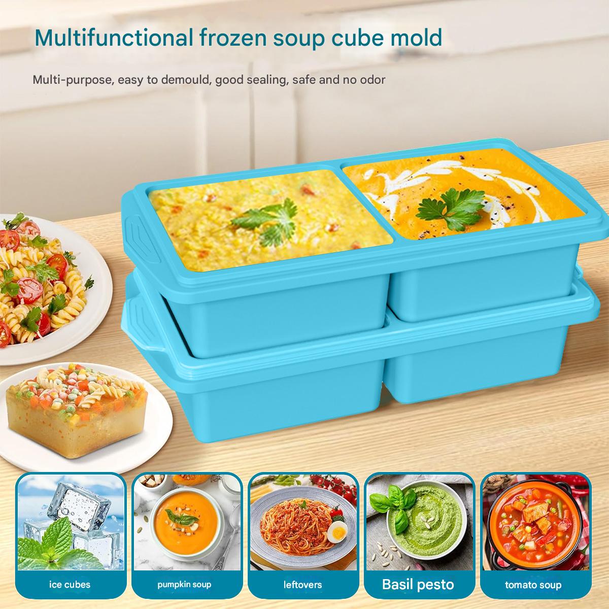 Large Silicone Ice Cube Mold w - огляд і ціна Xl Food Storage Containers With Lids