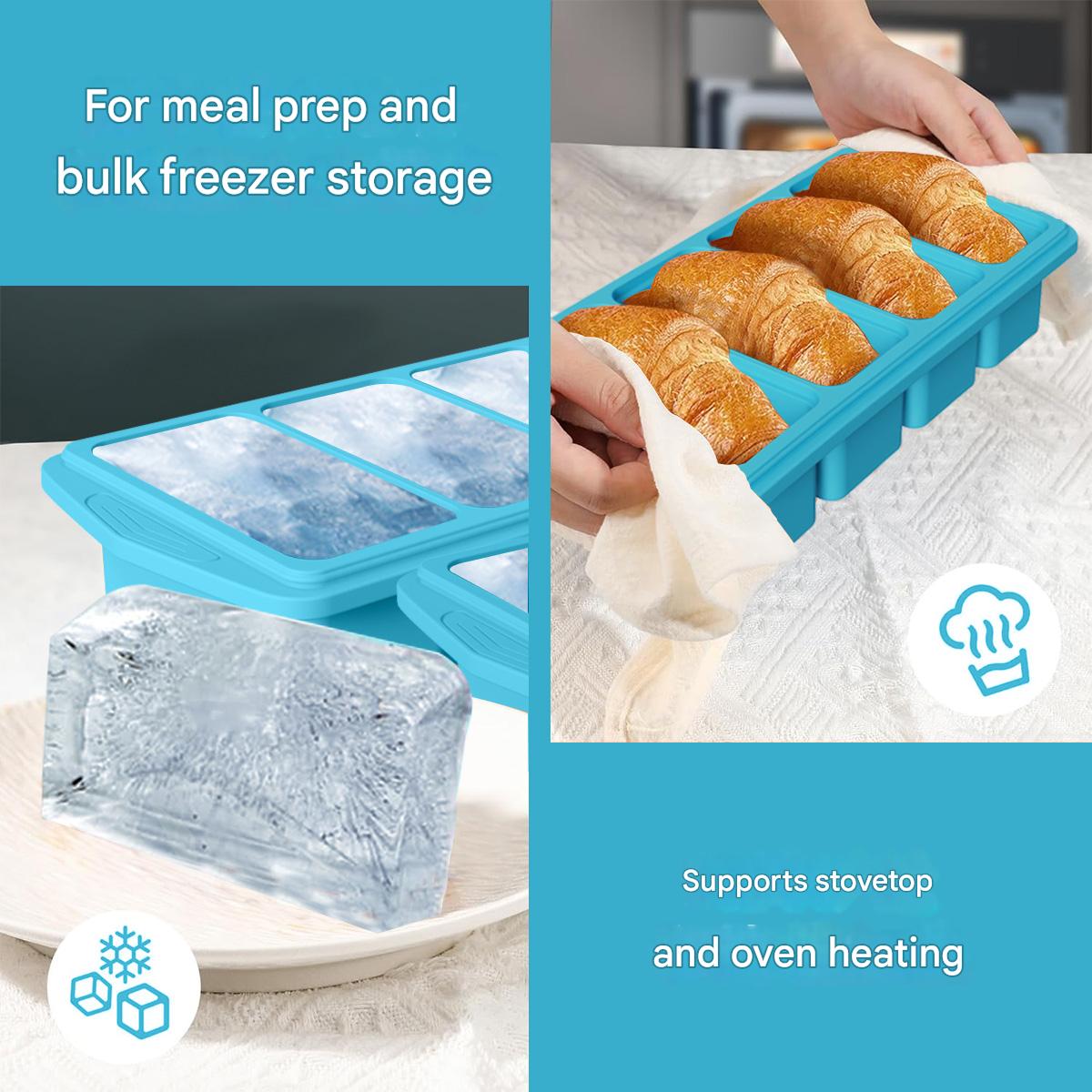 Large Silicone Ice Cube Mold w - огляд і ціна Xl Food Storage Containers With Lids