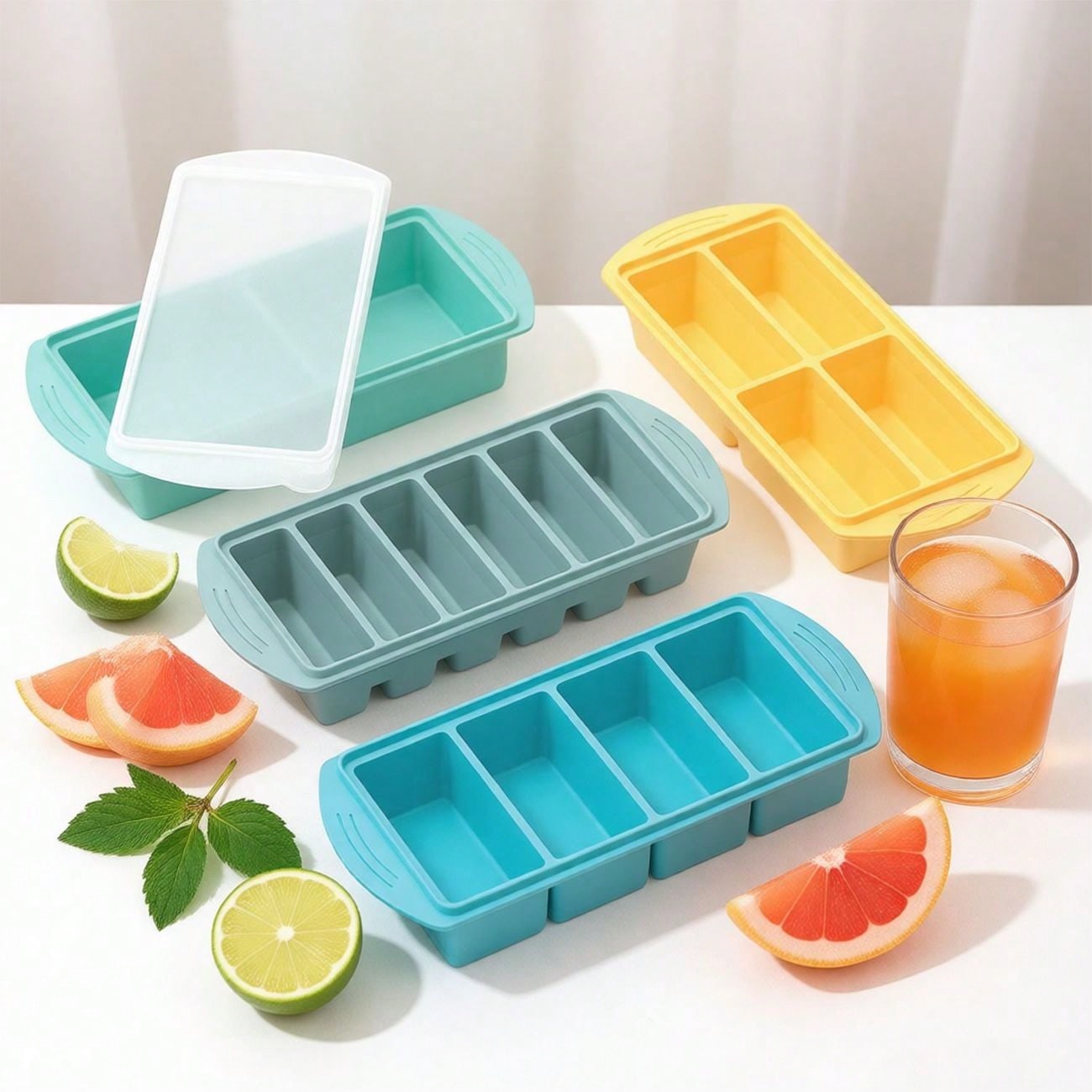 Silicone Freezer Tray with Lid - огляд і ціна Xl Food Storage Containers With Lids