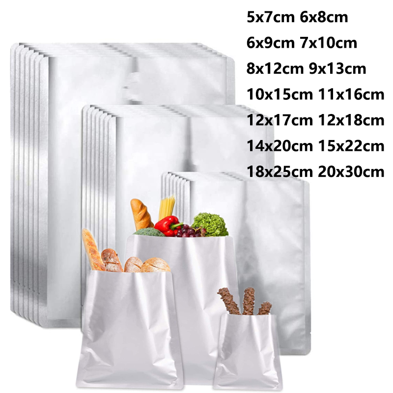 5-50pcs Silver Vacuum Sealer A - огляд і ціна Food Storage Mylar Bags