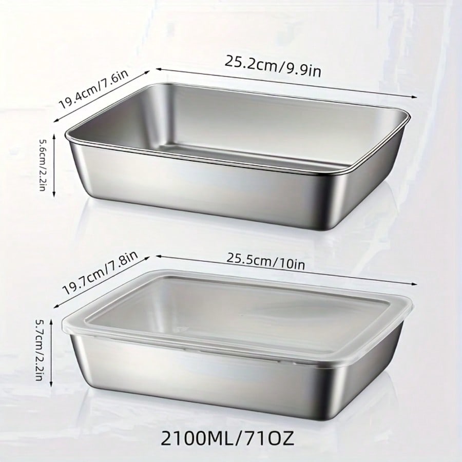 5-Piece Stainless Steel Food S - огляд і ціна Xl Food Storage Containers With Lids