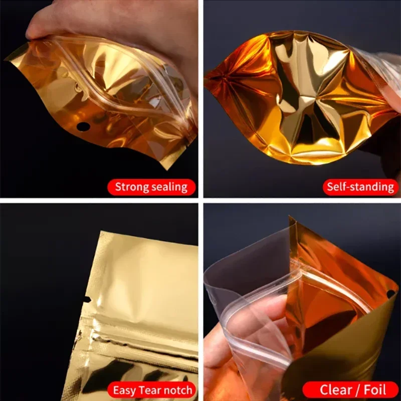 100pcs Resealable Plastic Bags - огляд і ціна Food Storage Mylar Bags