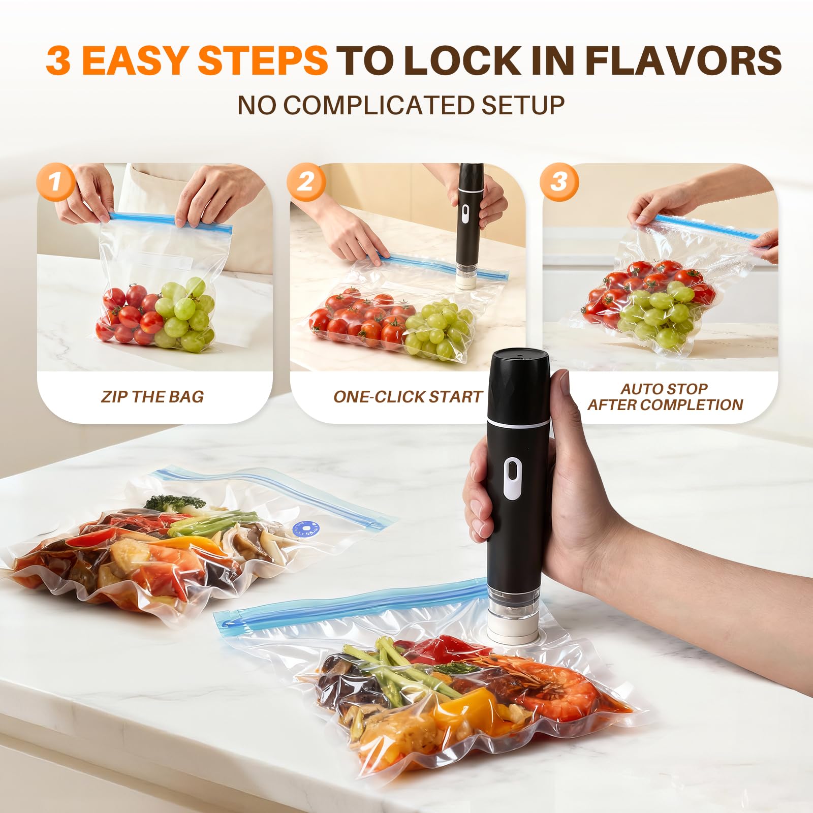 Food Vacuum Sealer, 60KPA Powe - огляд і ціна Food Storage Vacuum Sealer Machine