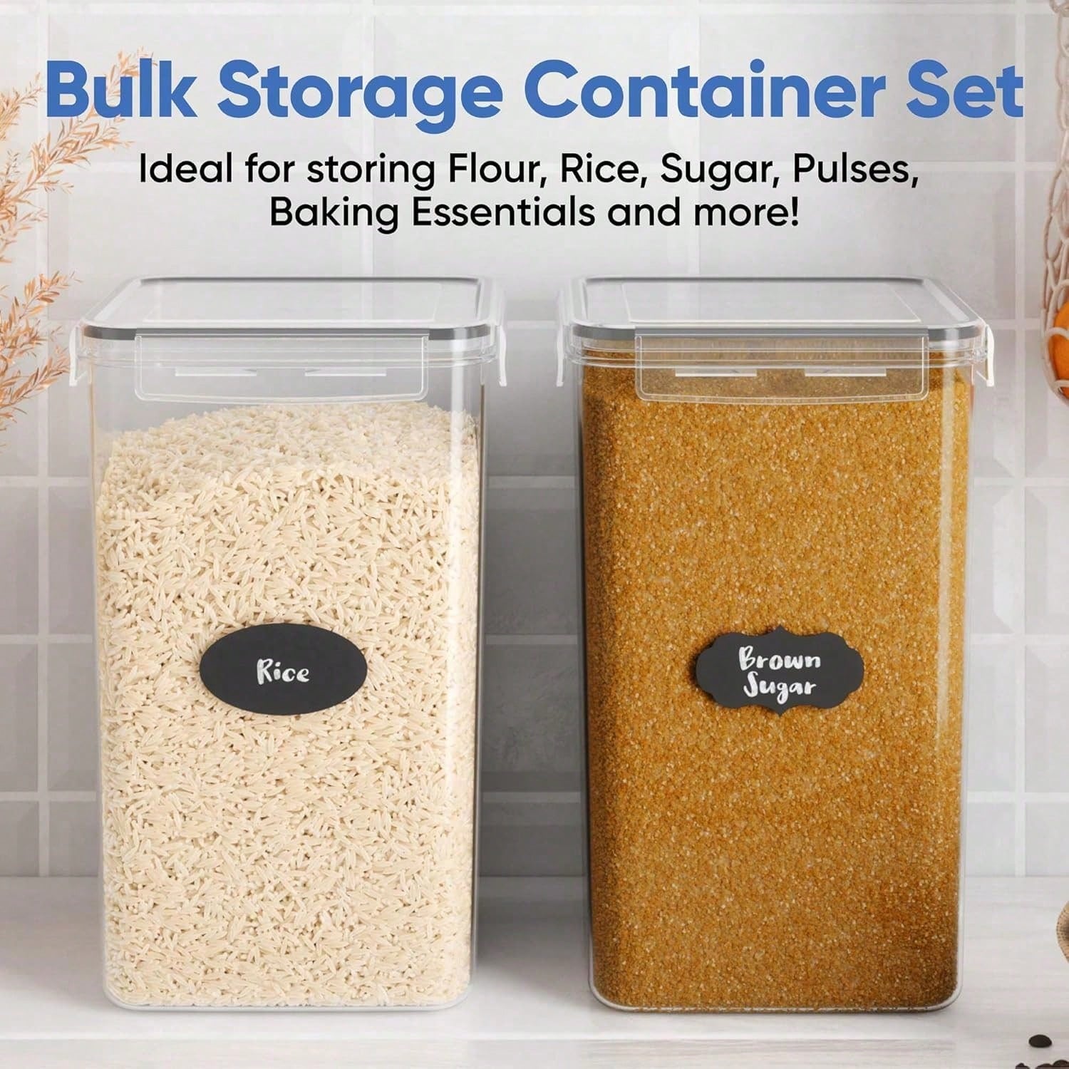 Extra Large Flour And Sugar St - огляд і ціна Xl Food Storage Containers With Lids