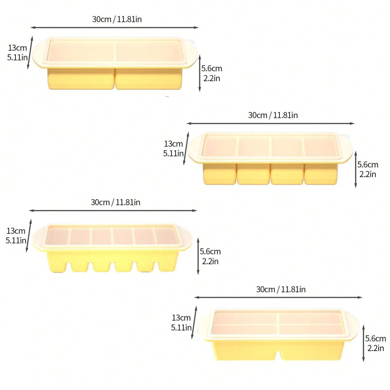 Silicone Freezer Tray with Lid - огляд і ціна Xl Food Storage Containers With Lids