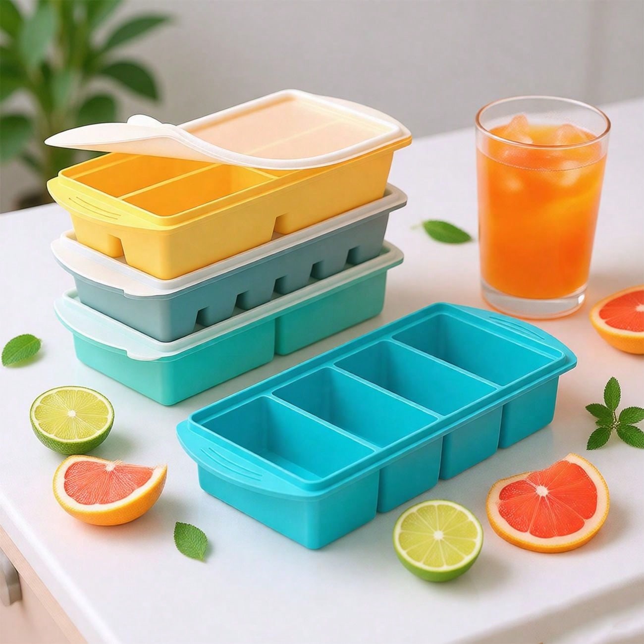 Silicone Freezer Tray with Lid - огляд і ціна Xl Food Storage Containers With Lids