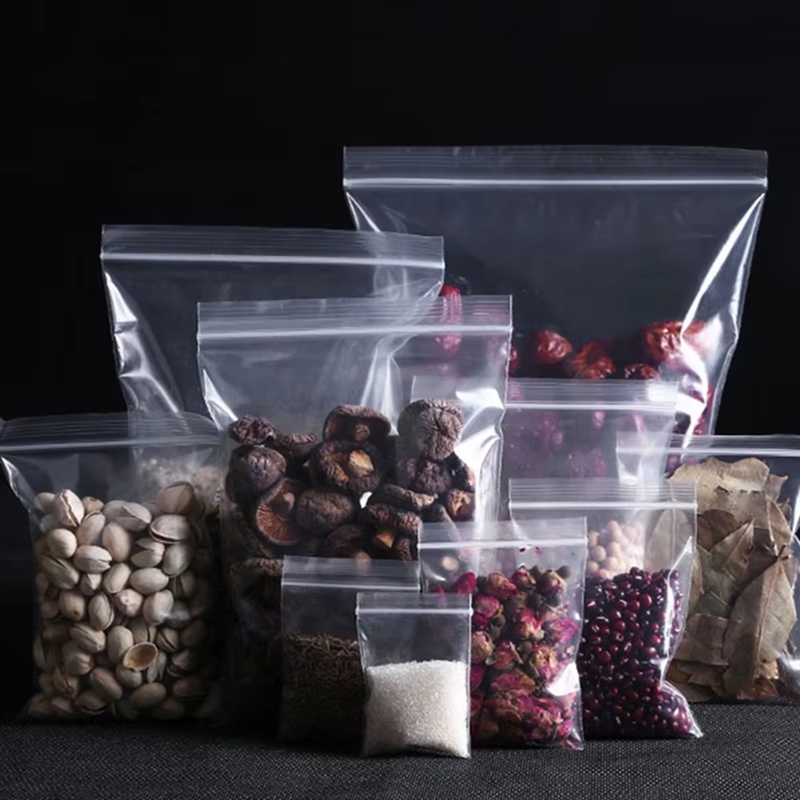 100pcs Transparent Zip Bags Fo - огляд і ціна Food Storage Vacuum Seal Bags